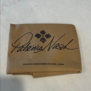 New Patricia Nash Brown Dust Bag Pouch‎ Drawstring 14x14